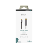 Sinox PRO USB C til HDMI™ kabel. 2m