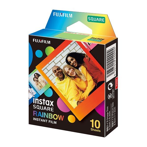 INSTAX Square Film. 10 billeder. Regnbue