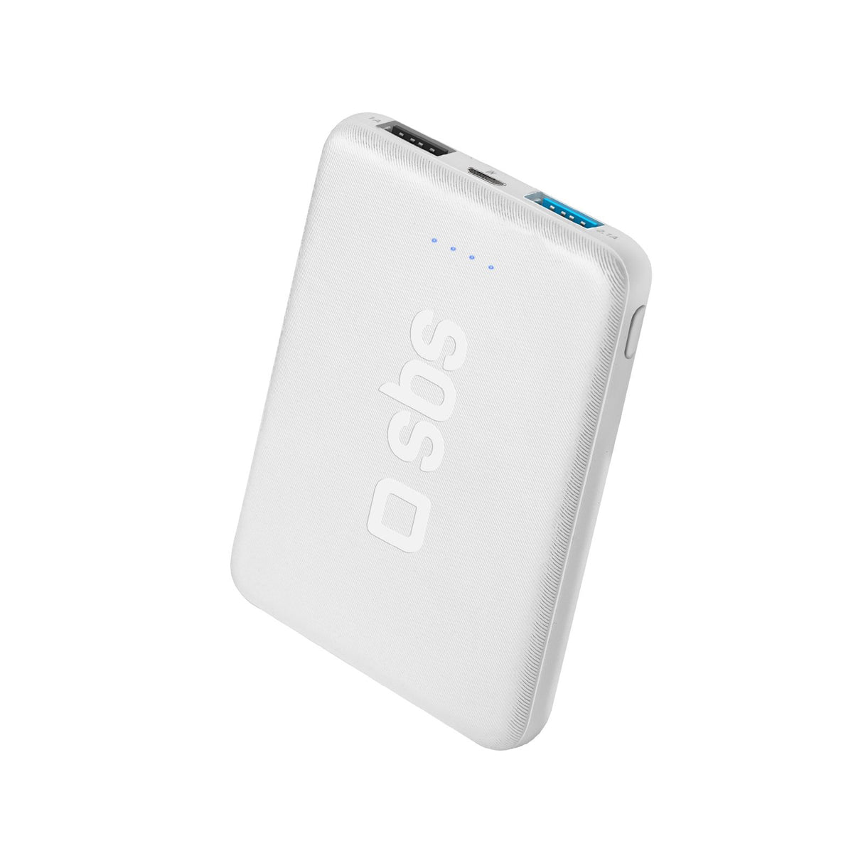 SBS hurtigtopladende powerbank. 5000 mAh. Hvid