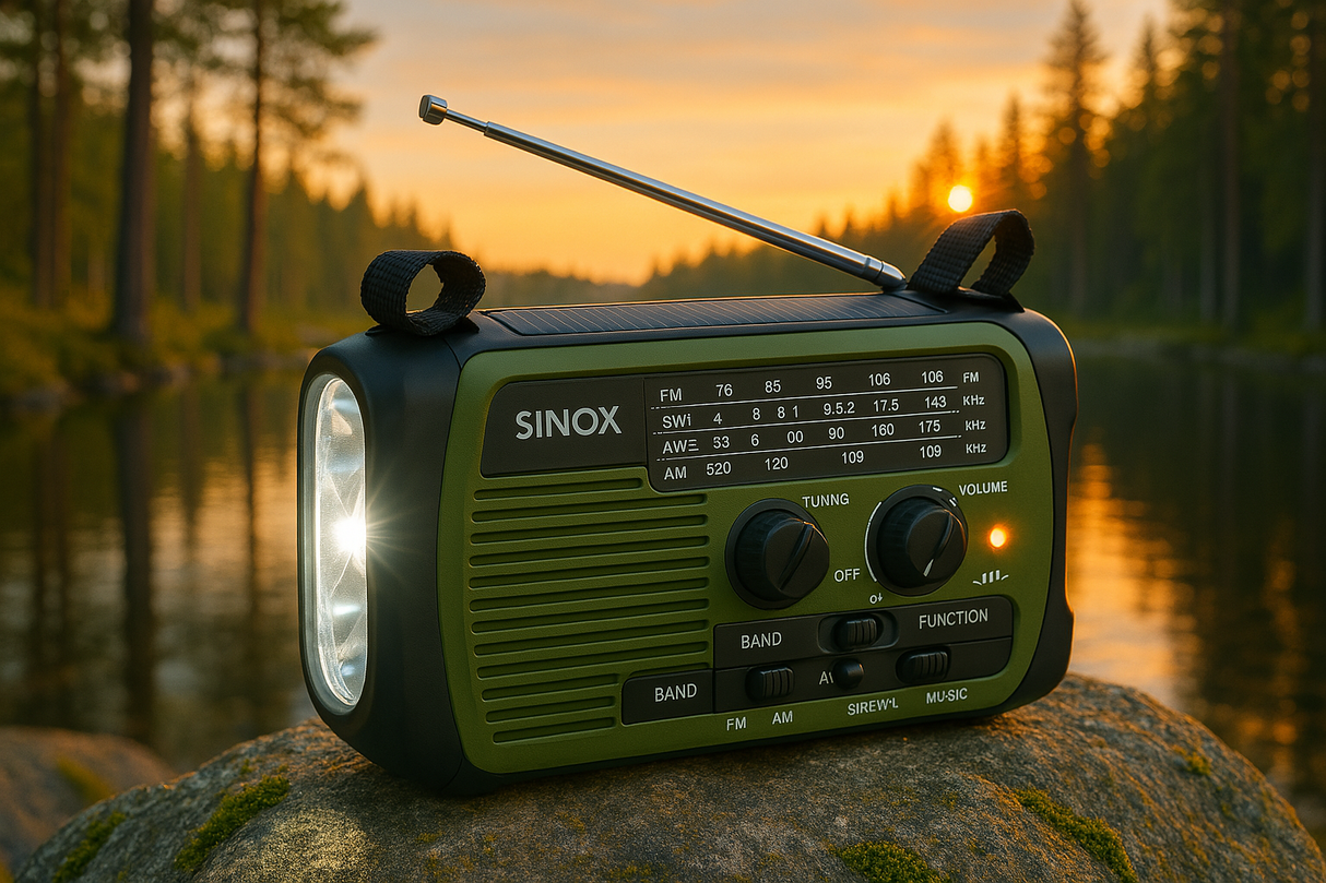 Sinox Bluetooth® nødradio. Grøn