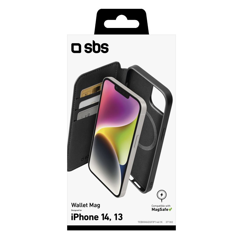 SBS MagSafe-kompatibelt etui til iPhone 14/13. Sort