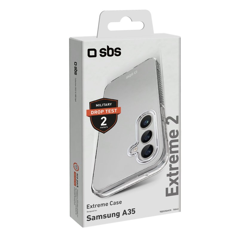 SBS Extreme X2 Cover til Samsung Galaxy A35. Gennemsigtig