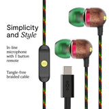 Marley Smile Jamaica USB-C ørepropper. Rasta