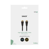 Sinox HDMI™ kabel 4K30Hz+E. 5m. Sort