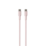 PURO strøm- og datasynkroniseringskabel SOFT fra USB-C til USB-C 1,5 m