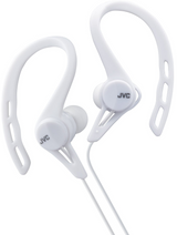 JVC in-ear høretelefoner til løb. Hvid
