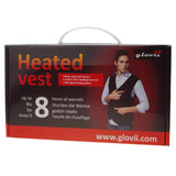 Glovii opvarmet fleecevest XXL. Sort