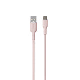 PURO Opladnings- og synkroniseringskabel SOFT fra USB-A til USB-C 1,5 m