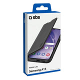 SBS Book Wallet Lite-etui til Samsung Galaxy A15. Sort