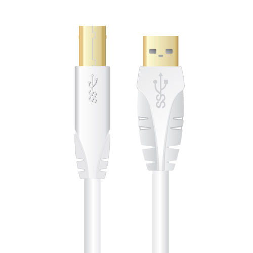 Sinox USB 3.0 printerkabel. 1m. Hvid