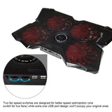 Marvo laptop kølerstand. Sort/rød