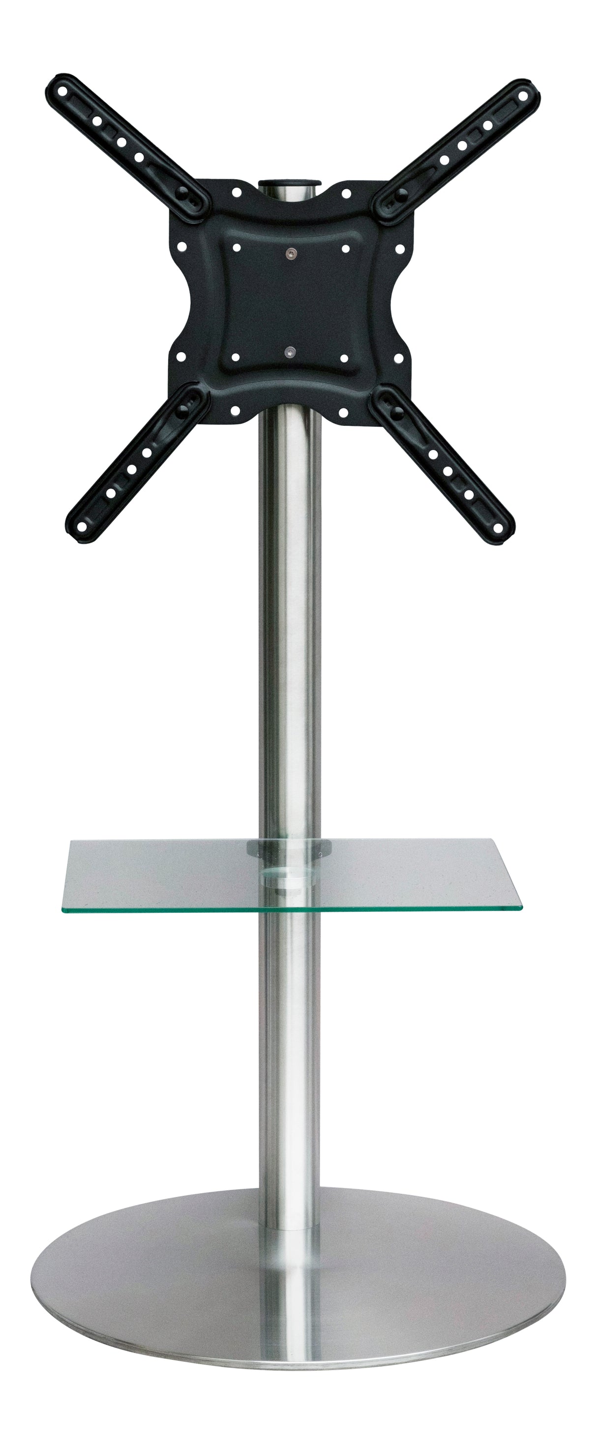 Sinox StandView TV gulvstand med drejbar top. 26"-65". Alu finish
