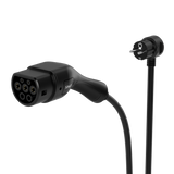 Sinox EV-opladningskabel Mode 2. 6-16A 1 fase. 5m. Sort