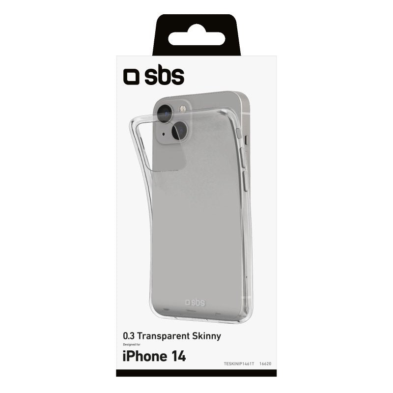 SBS Skinny cover til iPhone 14 / 13®. Gennemsigtig