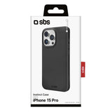 SBS Instinct-cover til iPhone 15 Pro. Sort