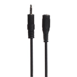 Connectech 3,5 mm minijack-forlængerkabel. 5m. Sort