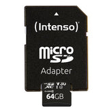 Intenso 3433490 hukommelseskort 64 GB MicroSDXC UHS-I Klasse 10