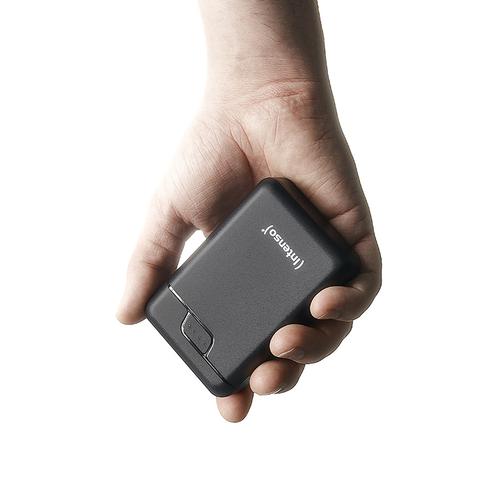 Intenso B10000 - 10,000 mAh Power Bank, portable external battery, USB-C & 2* USB-A, LED status indicator, tested in Germany, black