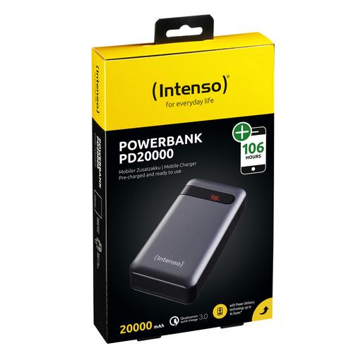 Intenso PD20000 Power Delivery Lithium polymer (LiPo) 20000 mAh Anthracit