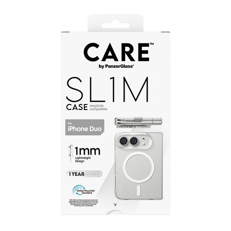 CARE by PanzerGlass Flagship Signature Case  SLIM PC/TPU case Transparent Apple iPhone Duo