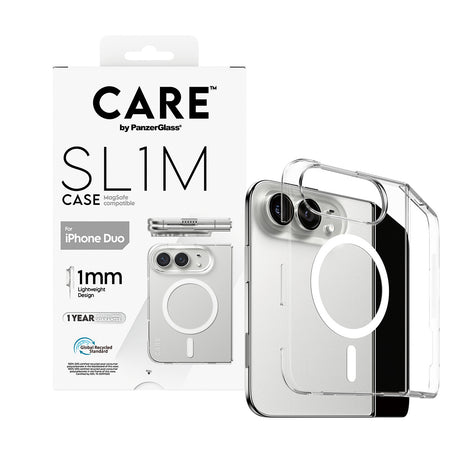 CARE by PanzerGlass Flagship Signature Case  SLIM PC/TPU case Transparent Apple iPhone Duo