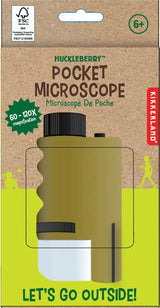 Kikkerland - Huckleberry Lommemikroskop - 7,75 cm x 11,25 cm x 3,25 cm