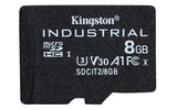 Kingston Technology 8GB microSDHC Industrial C10 A1 pSLC Card + SD Adapter