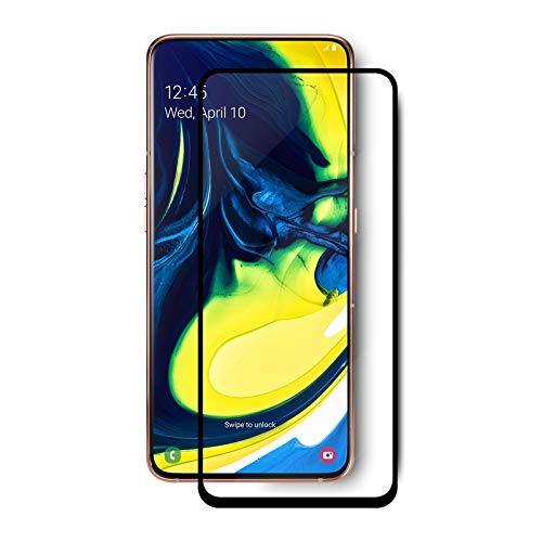 Samsung A80 Full Skærmbeskyttelse – Sort Ramme (Bulk)