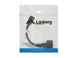 Lanberg CA-C14E-10CC-0018-BK el-ledning Sort 0,18 m C14 forbinder