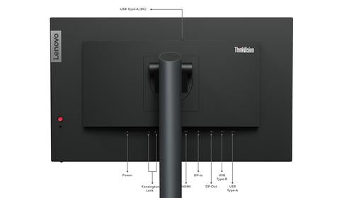 Lenovo ThinkVision P24q-30 computer monitor 60.5 cm (23.8") 2560 x 1440 pixels Quad HD LED Black