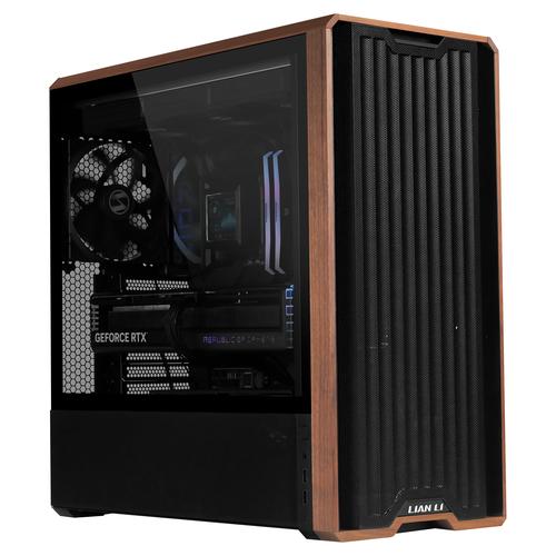 Lian Li Lancool LAN217X computer case Midi Tower Black, Wood