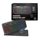 LogiLink ID0185 tastatur Mus inkluderet Spil USB QWERTY Engelsk Sort