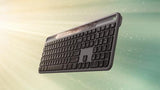 Logitech Signature Slim Solar+ K980 keyboard Universal RF Wireless + Bluetooth QWERTY UK International Graphite