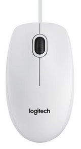 Logitech B100 Optisk Kabling Hvid