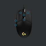 Logitech Gaming Mouse G203 LIGHTSYNC Optisk Kabling Sort