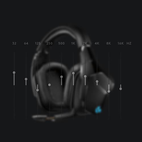 Logitech Gaming Headset G935 Trådløs Høretelefoner Sort Blå