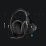 Logitech Gaming Headset G935 Trådløs Høretelefoner Sort Blå