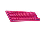Logitech G PRO X TKL keyboard Gaming RF Wireless + Bluetooth QWERTY US International Magenta