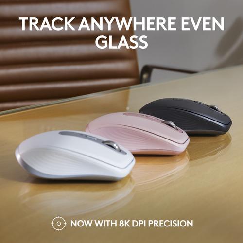 Logitech MX Anywhere 3S mus Kontor Højre hånd RF trådløs + Bluetooth Laser 8000 dpi