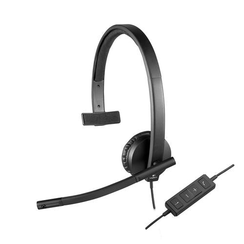 Logitech H570E Headset Ledningsført Kontor/Callcenter USB Type-A Sort