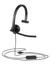 Logitech H570E Headset Ledningsført Kontor/Callcenter USB Type-A Sort