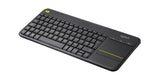 Logitech Wireless Touch Keyboard K400 Plus Tastatur Trådløs US International