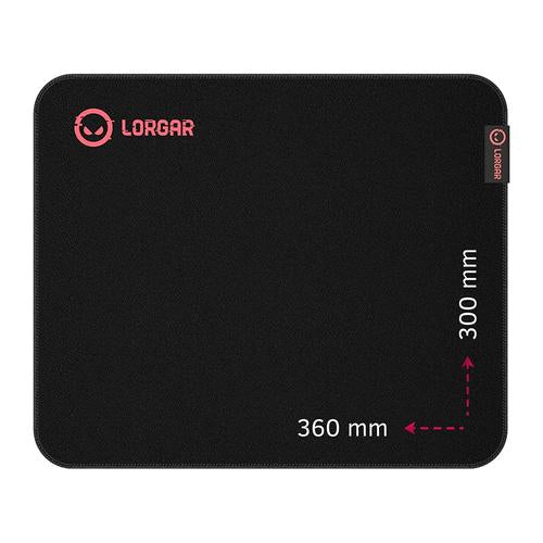 Lorgar Main 323 Gaming mouse pad Black, Red