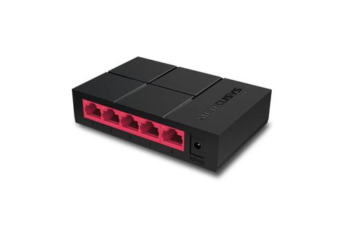 Mercusys MS105G netværksswitch Ikke administreret Gigabit Ethernet (10/100/1000) Sort