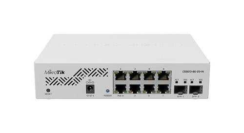 Mikrotik CSS610-8G-2S+IN netværksswitch Gigabit Ethernet (10/100/1000) Strøm over Ethernet (PoE) Hvid