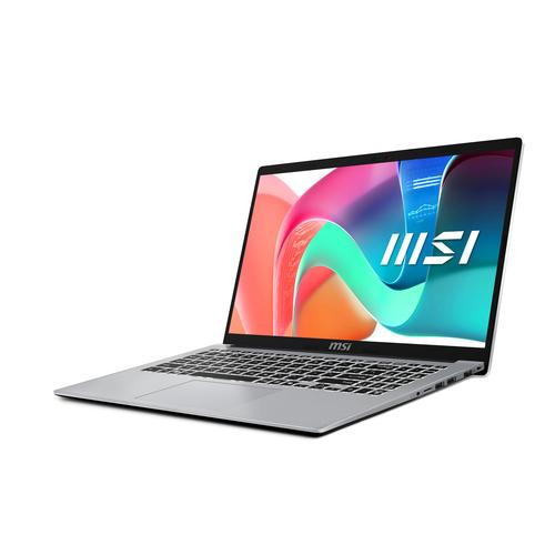 MSI Modern 15 F13MG-430NL Intel® Core™ i5 i5-1334U Laptop 39.6 cm (15.6") Full HD 16 GB DDR4-SDRAM 512 GB SSD Wi-Fi 6E (802.11ax) Windows 11 Home Silver