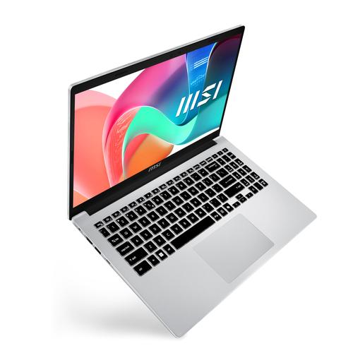 MSI Modern 15 F13MG-430NL Intel® Core™ i5 i5-1334U Laptop 39.6 cm (15.6") Full HD 16 GB DDR4-SDRAM 512 GB SSD Wi-Fi 6E (802.11ax) Windows 11 Home Silver