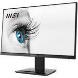 MSI Pro MP243X 23.8 Inch Monitor, Full HD (1920 x 1080), 100Hz, IPS, 4ms, HDMI, DisplayPort, Built-in Speakers, Anti-Glare, Anti-Flicker, Less Blue light, TUV Certified, VESA, Kensington, Black
