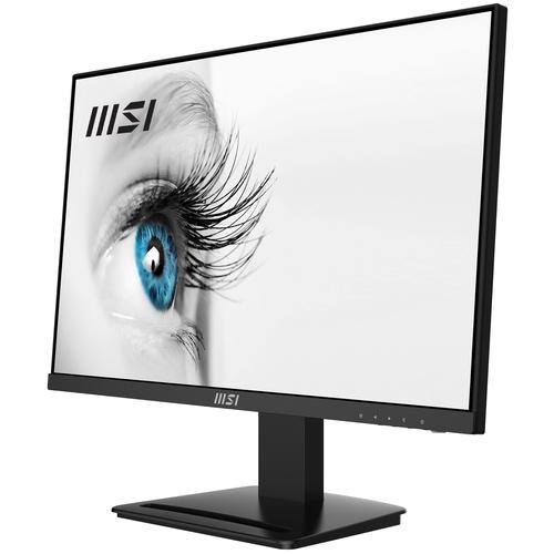 MSI Pro MP243X 23.8 Inch Monitor, Full HD (1920 x 1080), 100Hz, IPS, 4ms, HDMI, DisplayPort, Built-in Speakers, Anti-Glare, Anti-Flicker, Less Blue light, TUV Certified, VESA, Kensington, Black