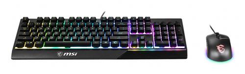 MSI VIGOR GK30 COMBO RGB MEMchanical Gaming Keyboard + Clutch GM11 Gaming Mouse ' UK Layout, 6-Zone RGB Lighting Keyboard, Dual-Zone RGB Lighting Mouse, 5000 DPI Optical Sensor, RGB Mystic Light'